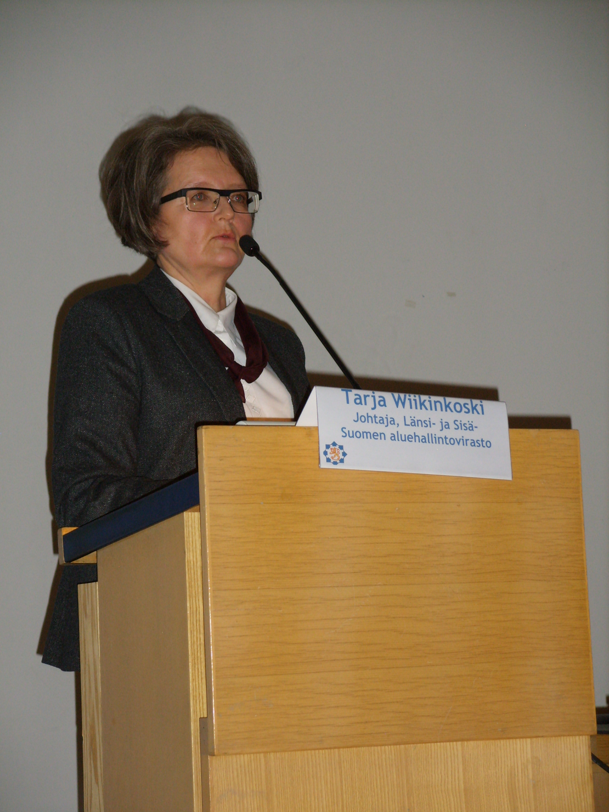 AVIn johtaja Tarja Wiikinkoski MTS journalistiseminaari 16.3.2015 Seinäjoki Wii