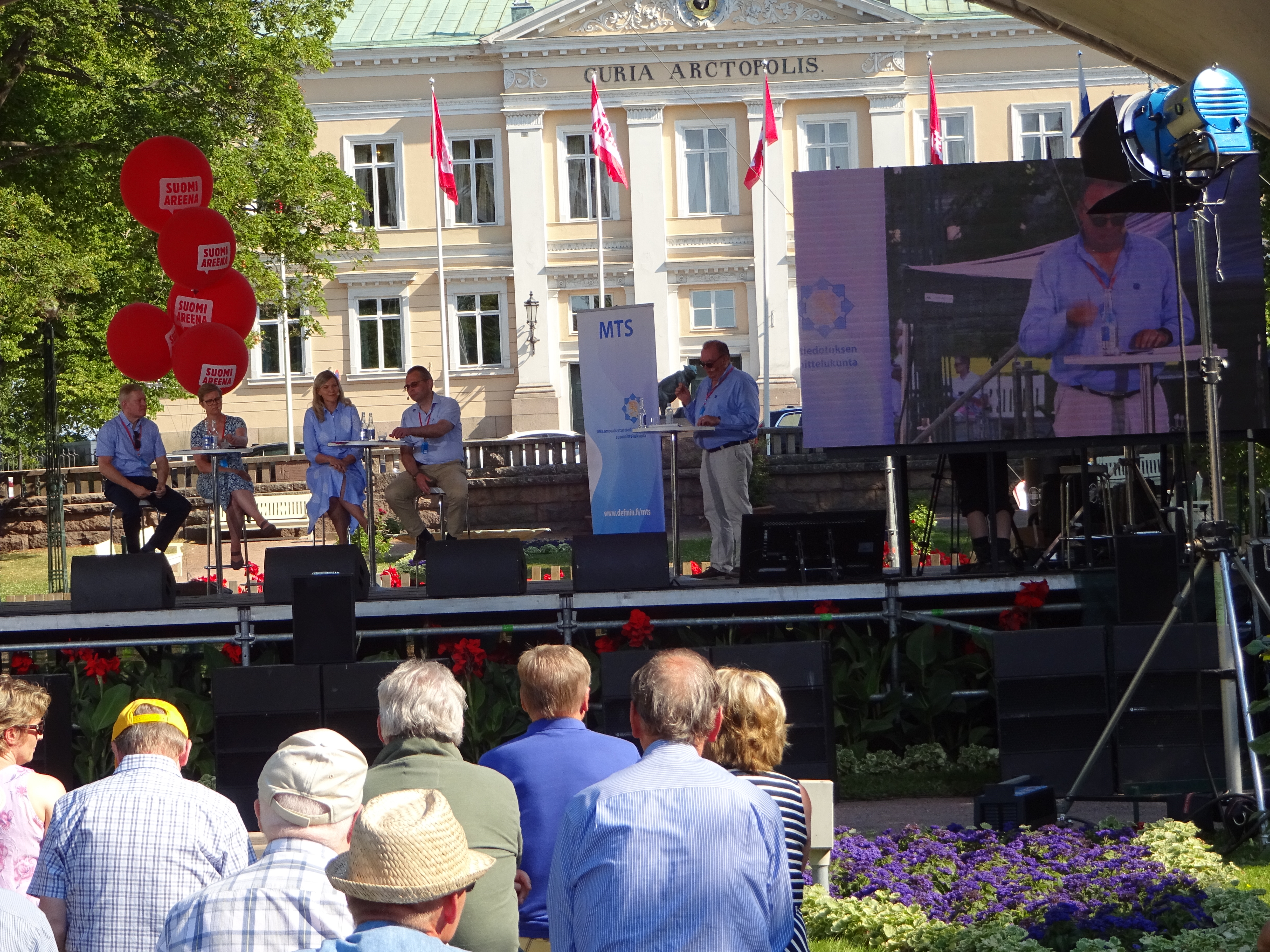 Jukka Sonninen_Krista Mikkonen_Sofia Vikma_Jussi Niinistö_Petri Kejonen Pori 17.7.2018