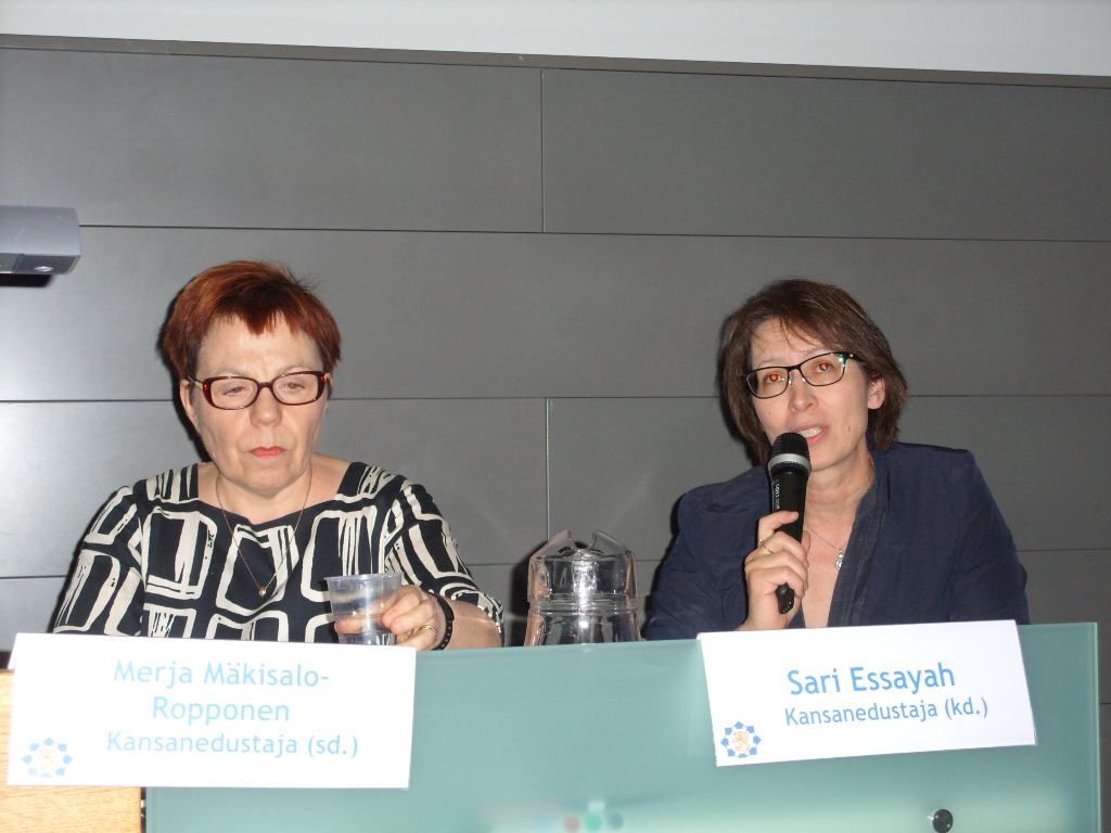 Kansanedustajat Merja Mäkisalo-Ropponen ja Sari Essayah_MTS_16.5.2016_Joensuu