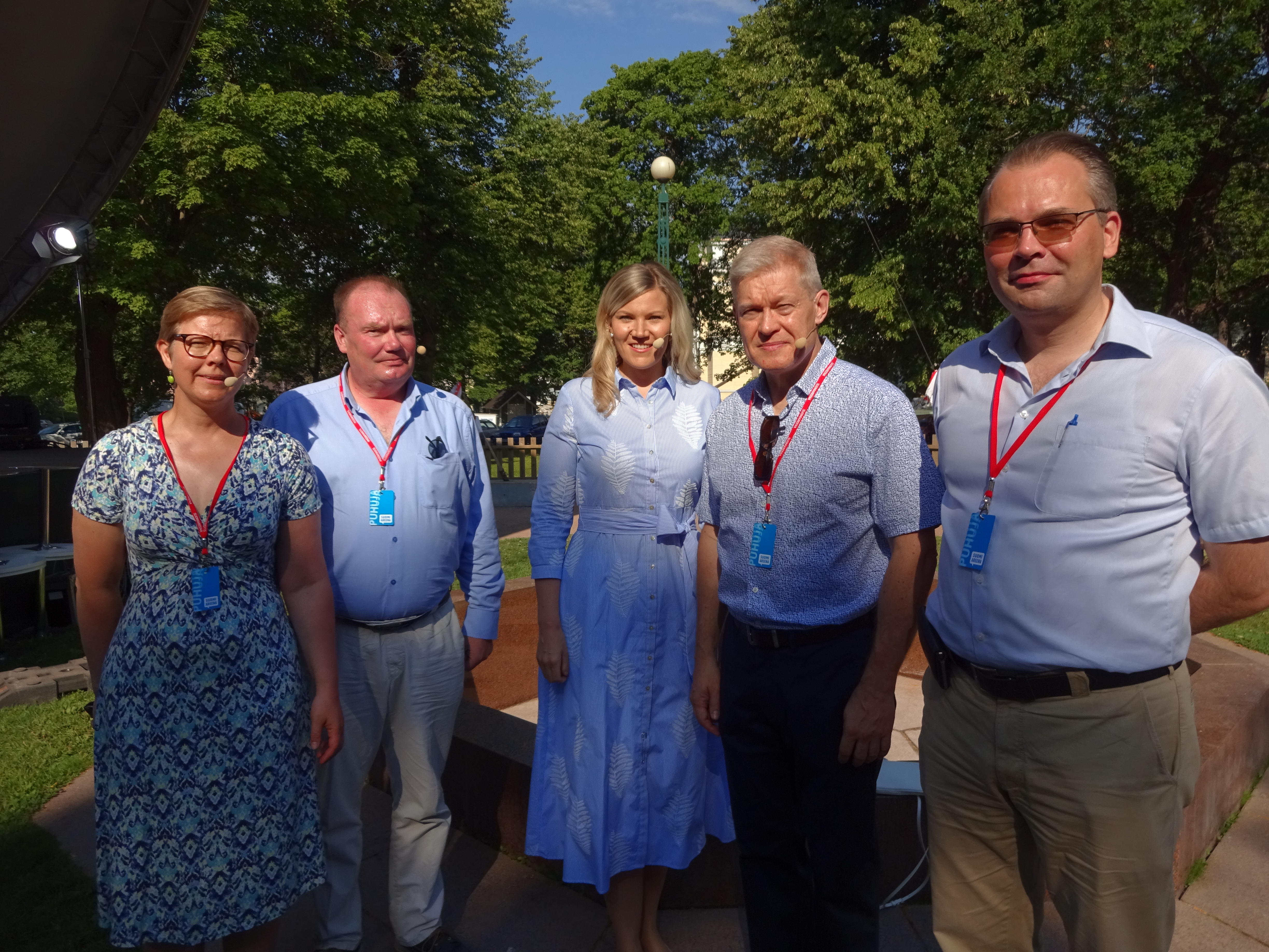 Krista Mikkonen_Petri Kejonen_Sofia Vikman_Jukka Sonninen_Jussi Niinistö Pori 17.7.2018