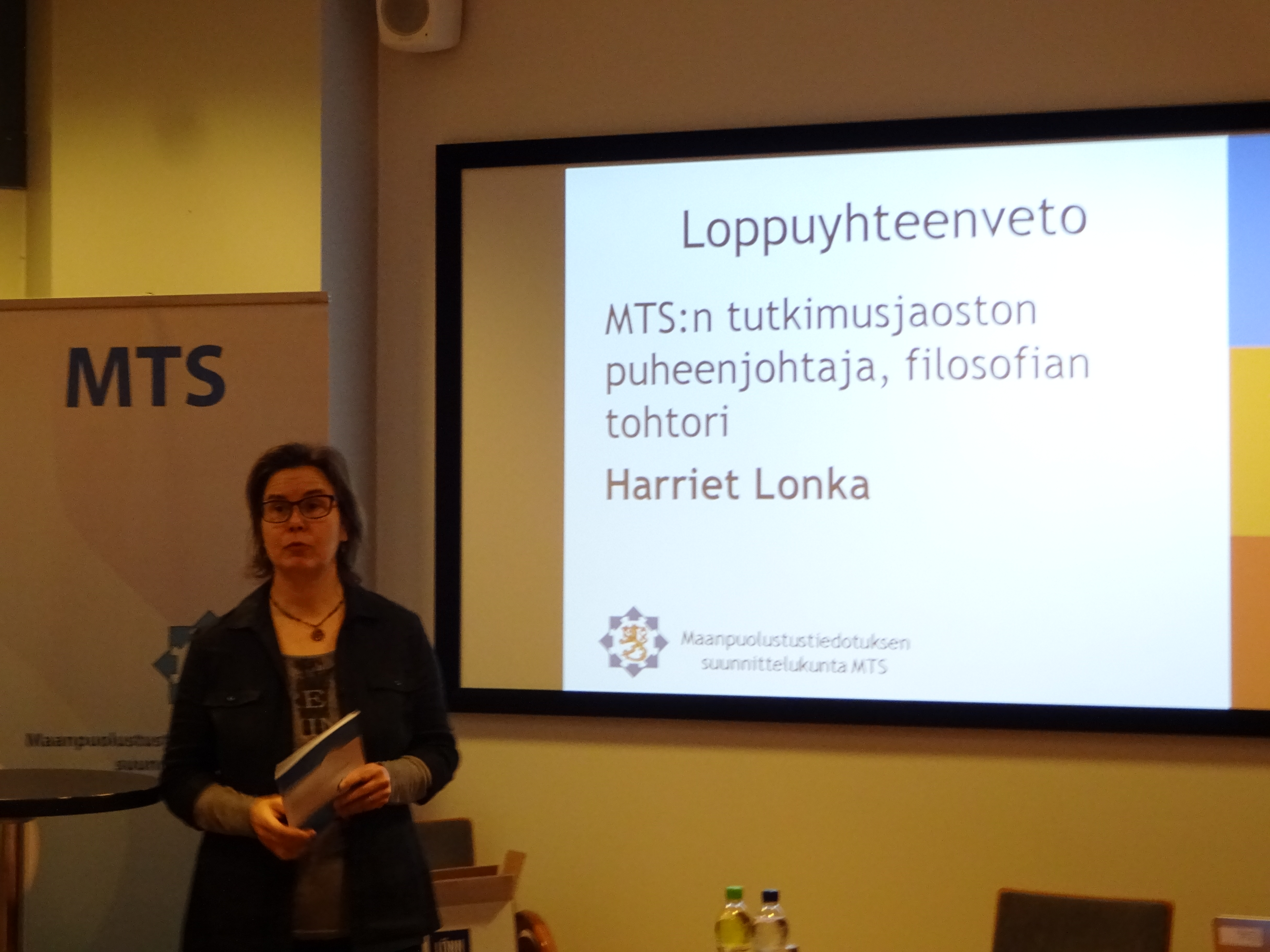 MTSn tutkimusjaoston pj. Harriet Lonka 29.11.2017