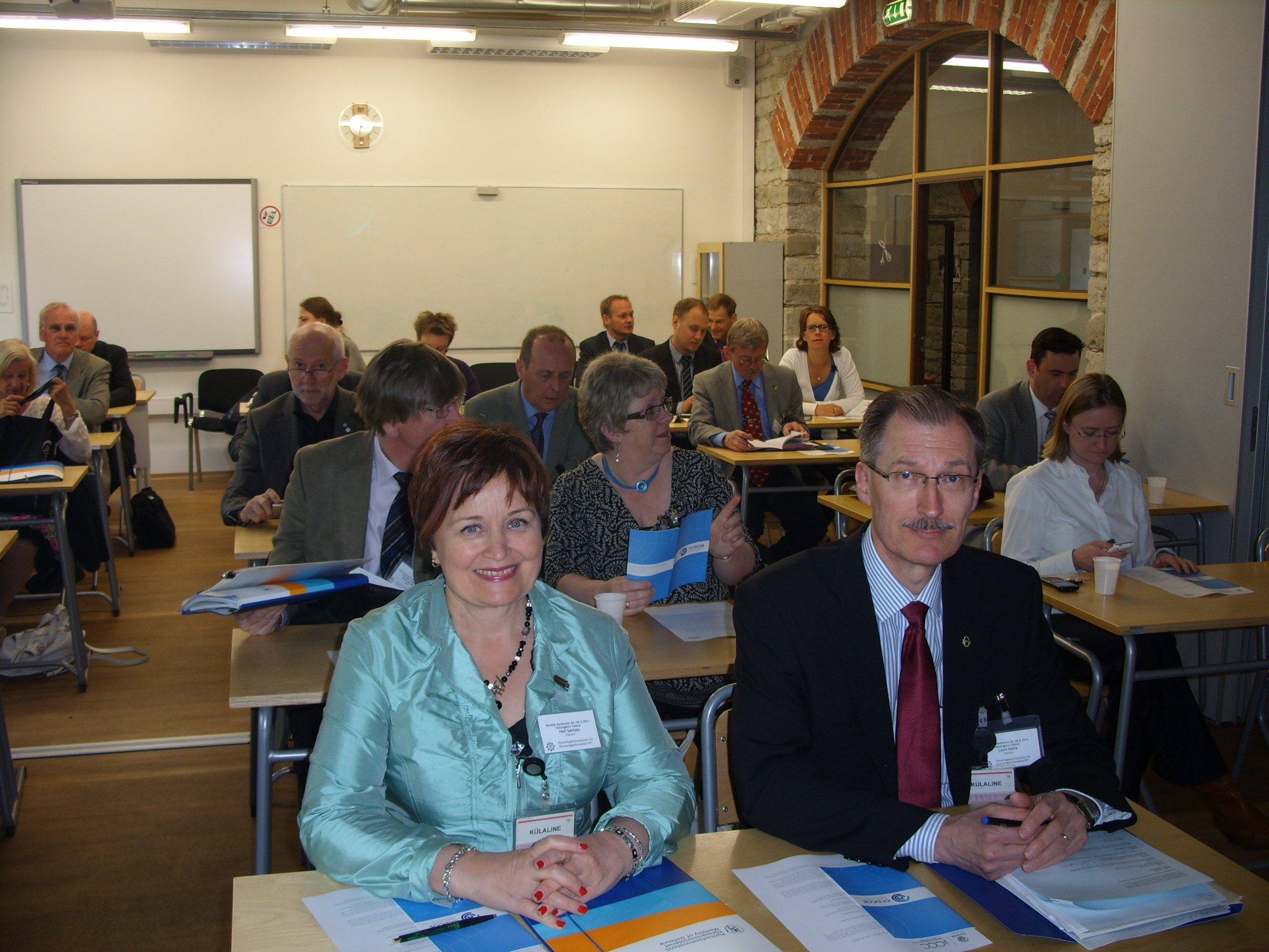 CCDCOE:n luokkatilassa