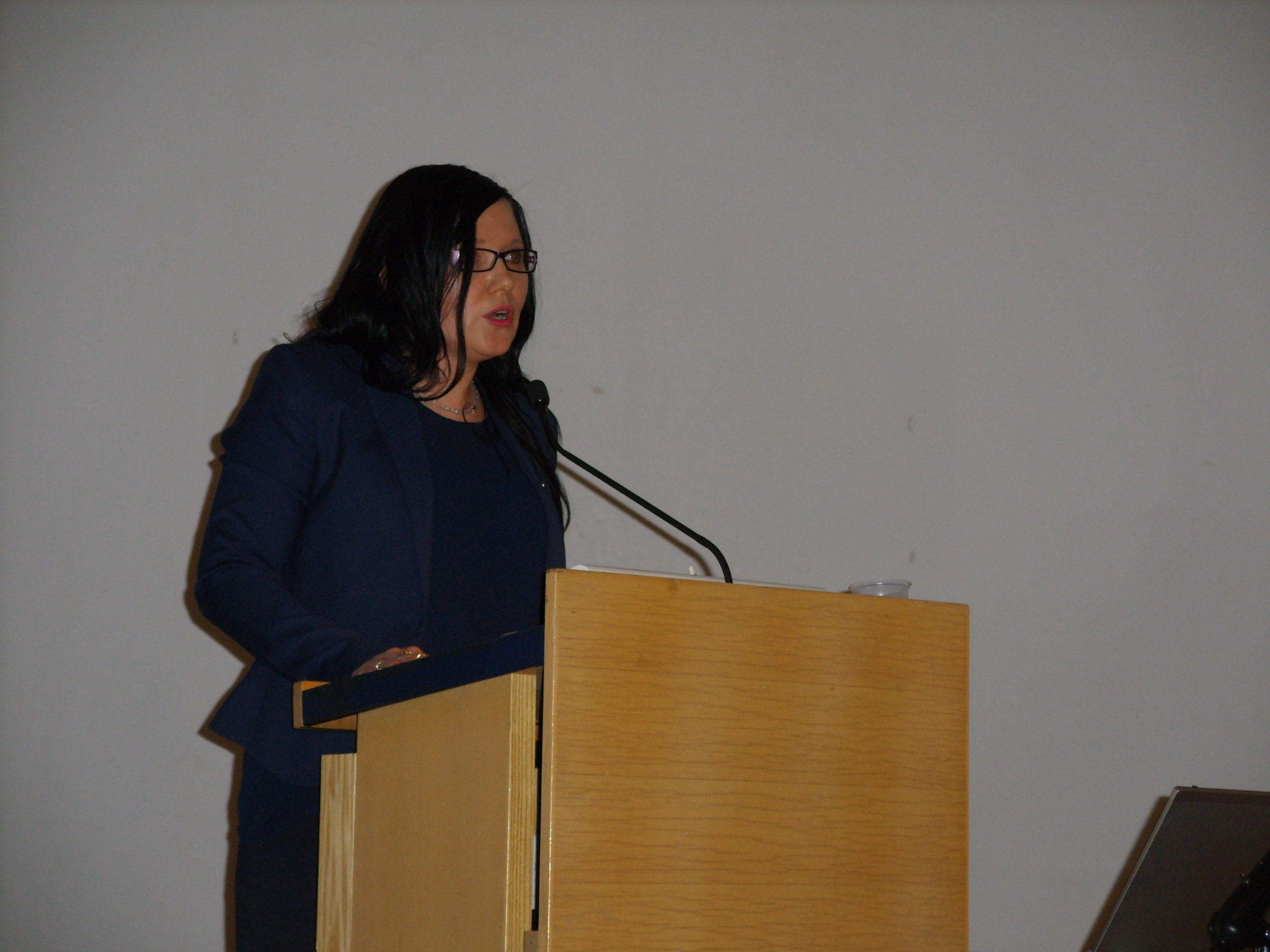 Seinäjoen kaupunginvaltuuston puheenjohtaja Kati Ojaniemi MTS yleisötilaisuus 16.3.2015 Seinäjoki