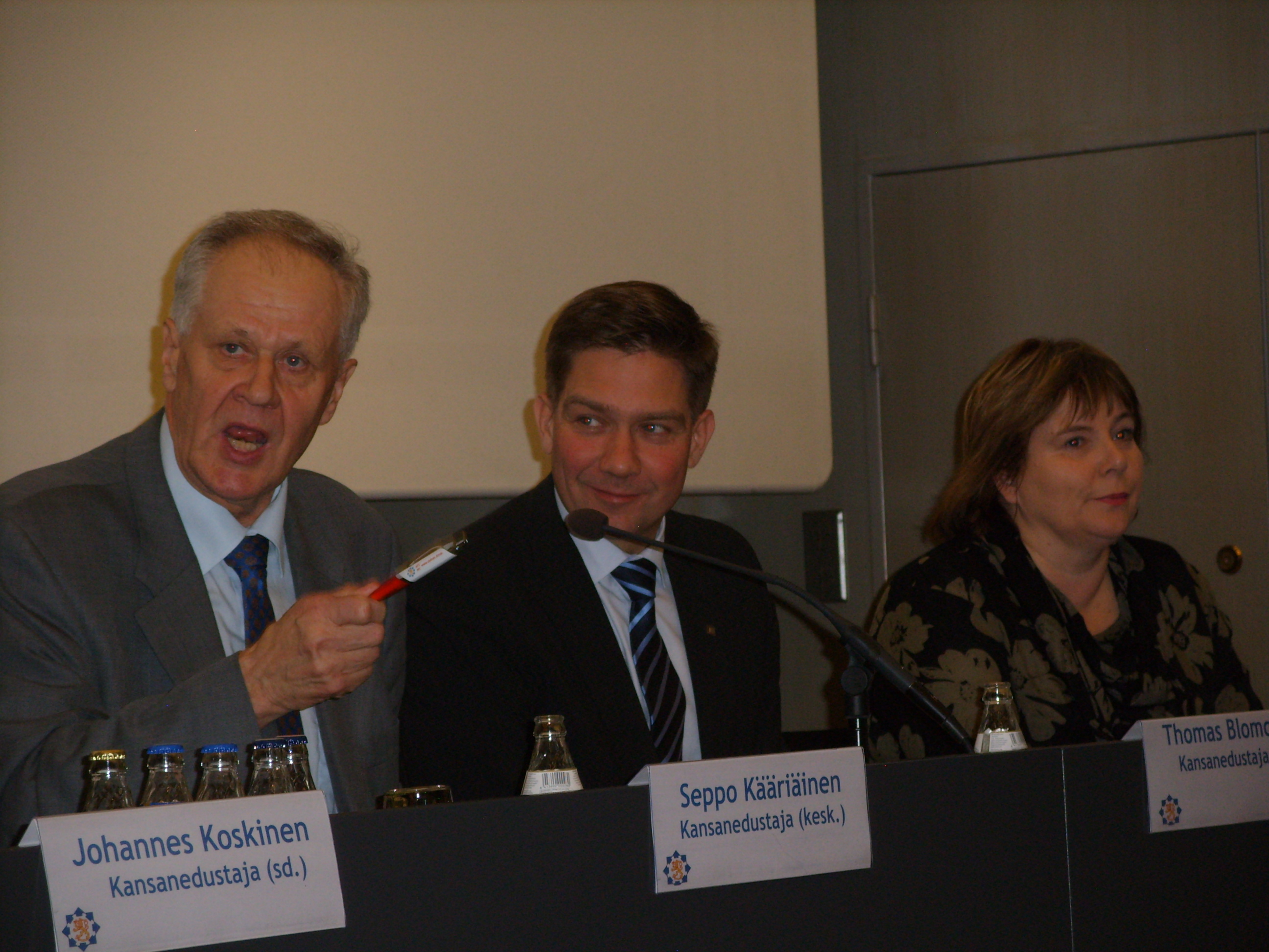 Seppo Kääriäinen Thomas Blomqvist Sari Palm MTS 14.10.2014