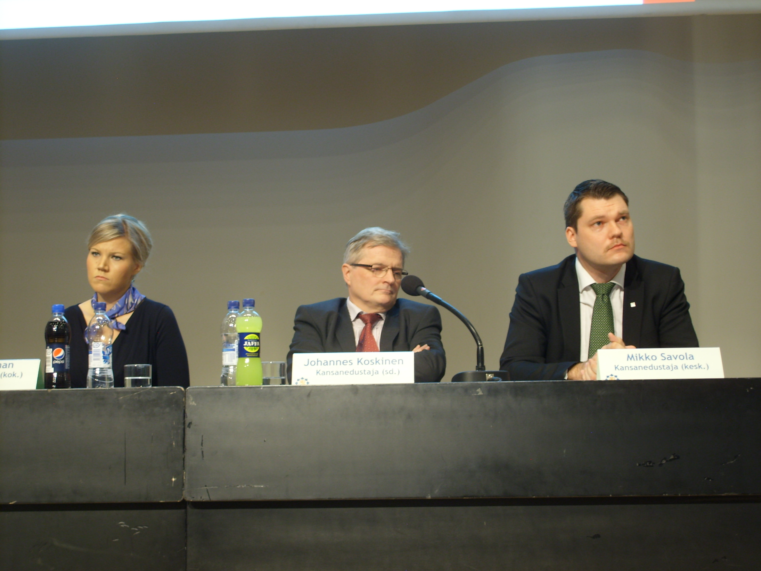Sofia Vikman Johannes Koskinen Mikko Savola MTS 5.11.2013
