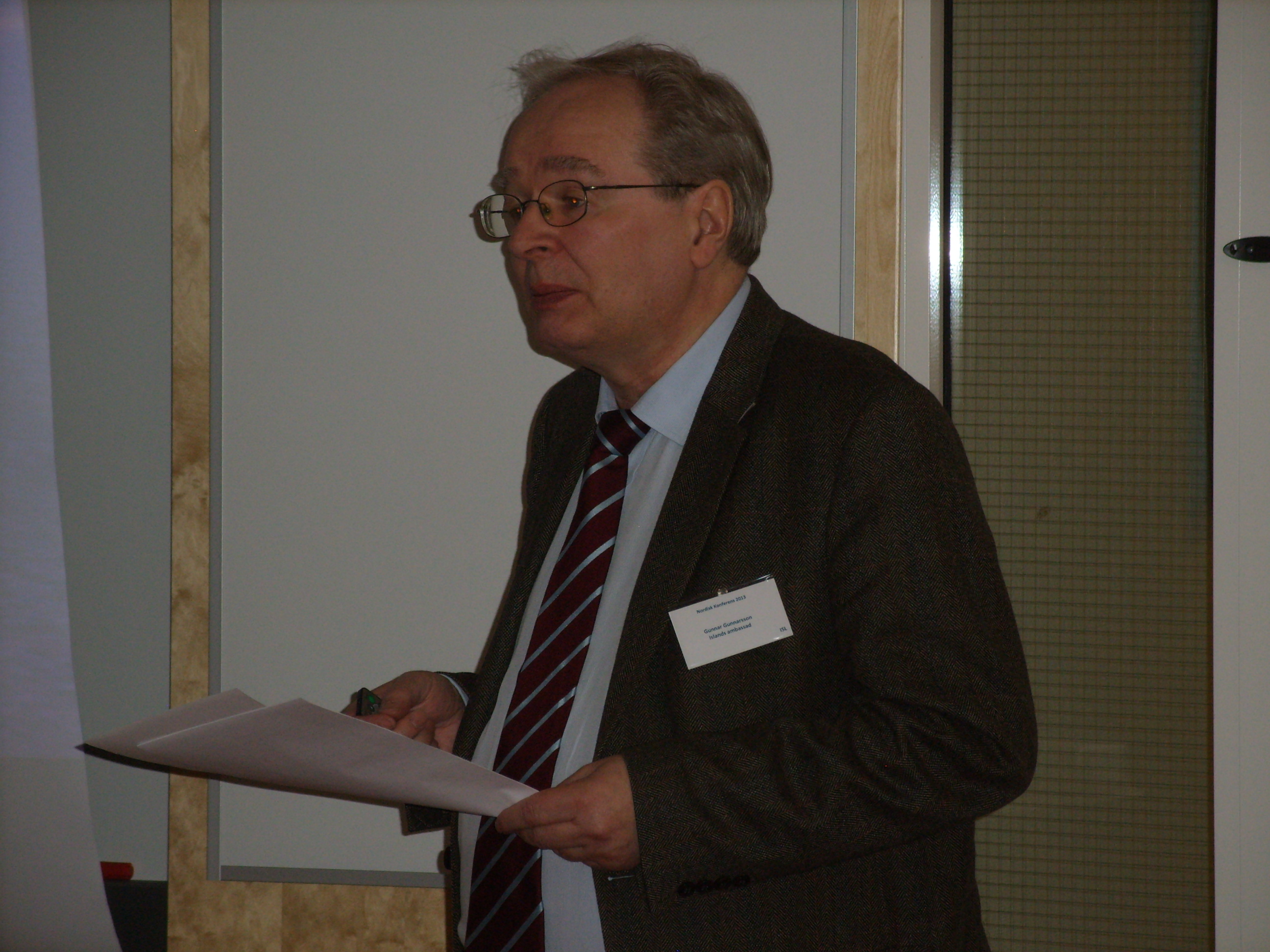 Suurlähettiläs Gunnar Gunnarsson 26.4.2013