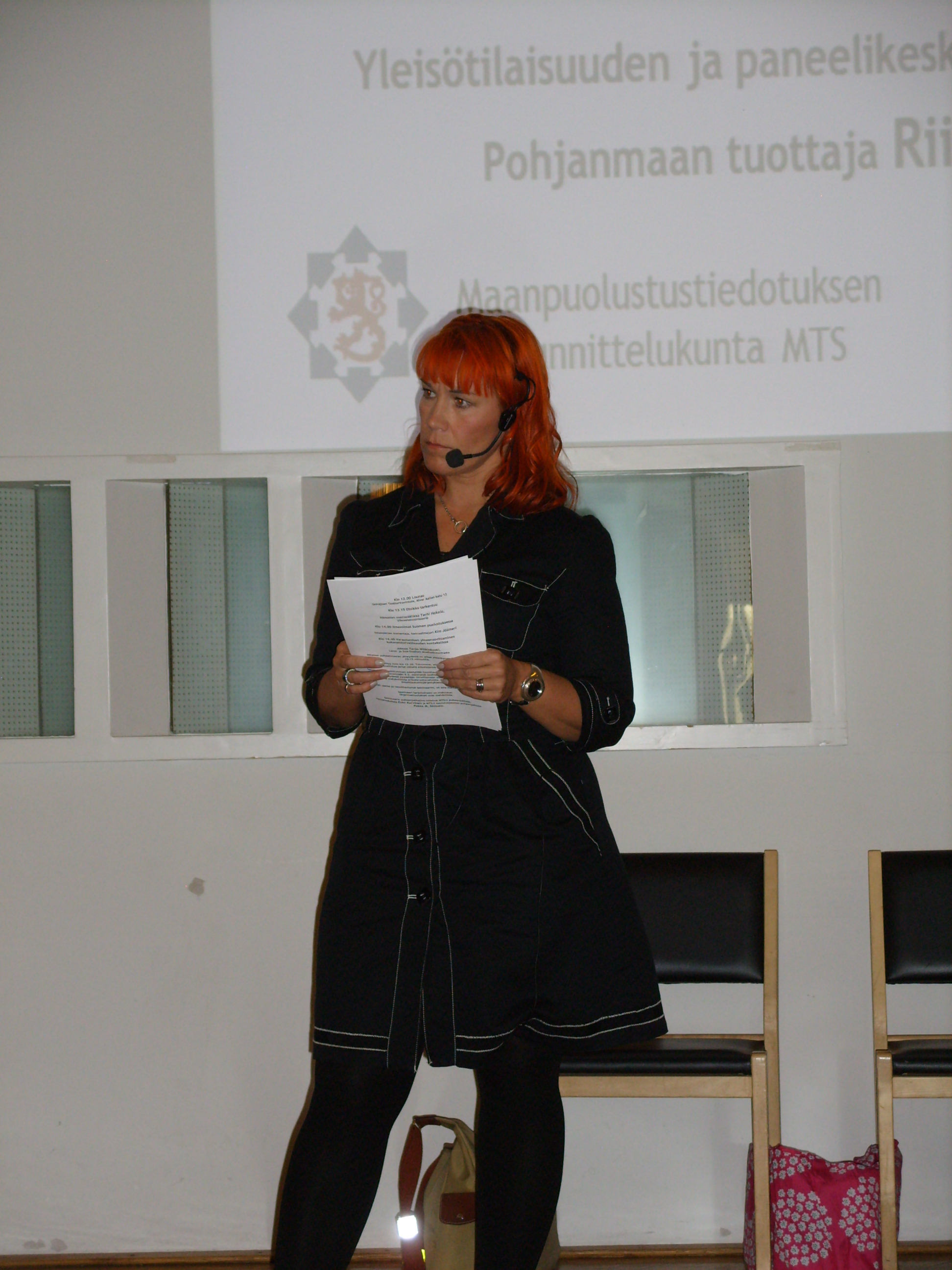 Yle Pohjanmaan tuottaja Riia Hantula 16.3.2015 MTS yleisötilaisuus Seinäjoki