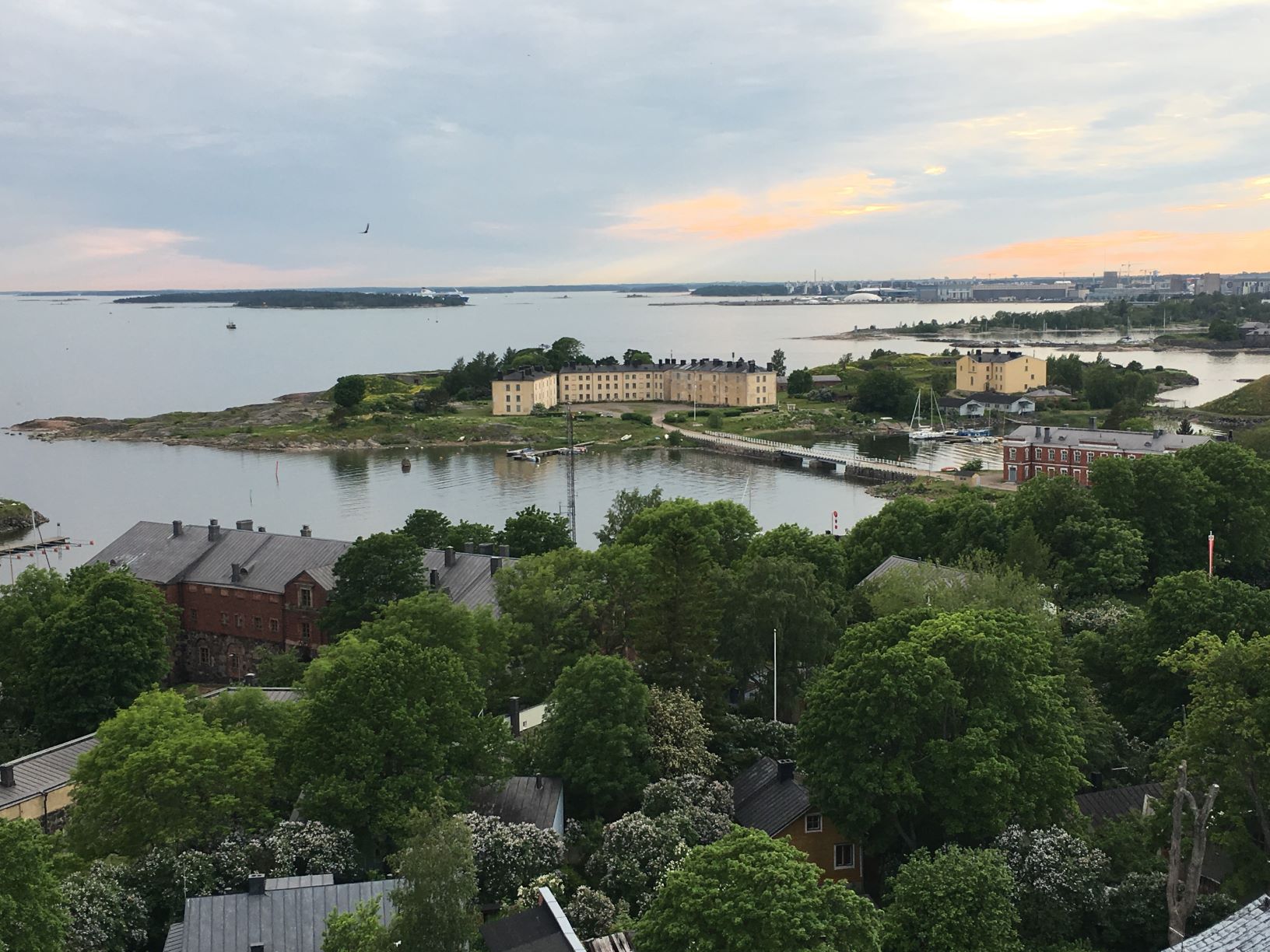 Ilmakuva Suomenlinnasta.