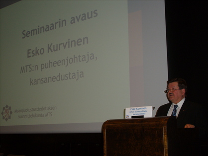 MTSn pj. Esko Kurvinen 20.3.2013 Eduskunta