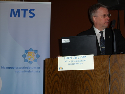 MTSn järjestöjaoston pj. Harri Järvinen 10.4.2013