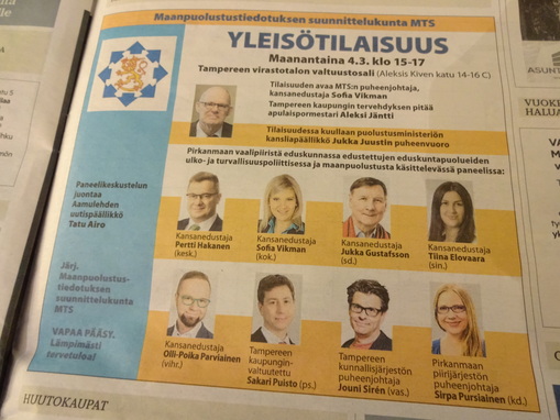 Aamulehti 3.3.19 MTSn yleisötilaisuus_ilmoitus